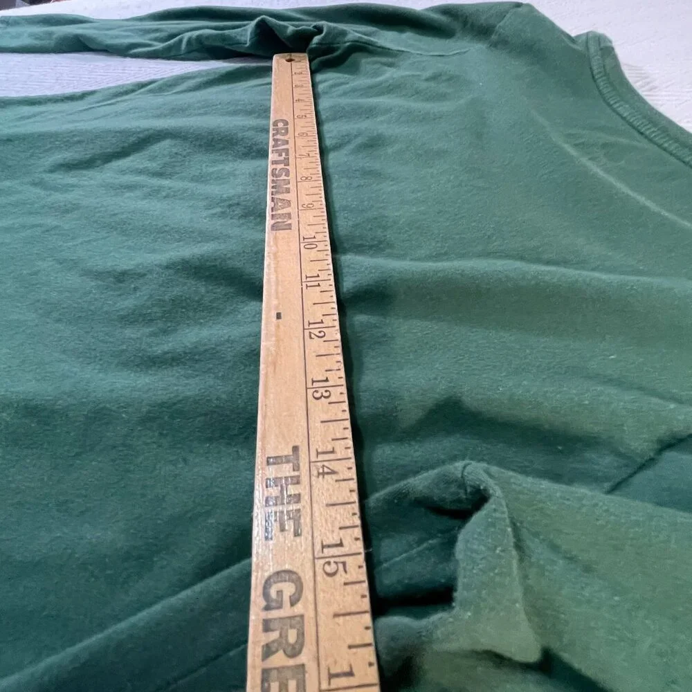 Nike Air Long Sleeve Graphic Tee Green White Logo Women's Small